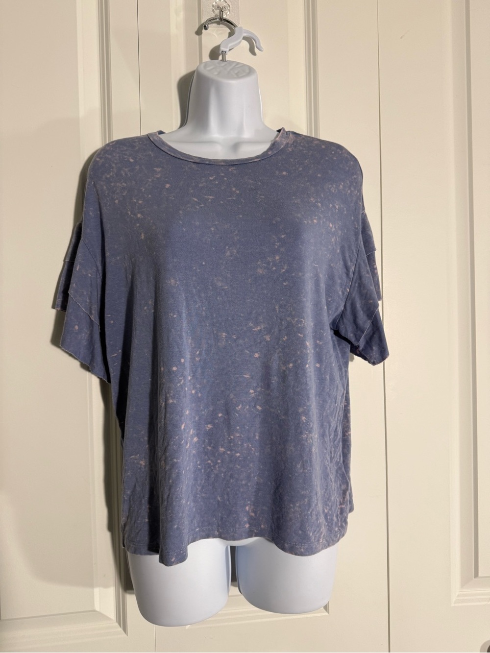 American Eagle Outfitters Mineral Wash Blue Short Sleeve Tee